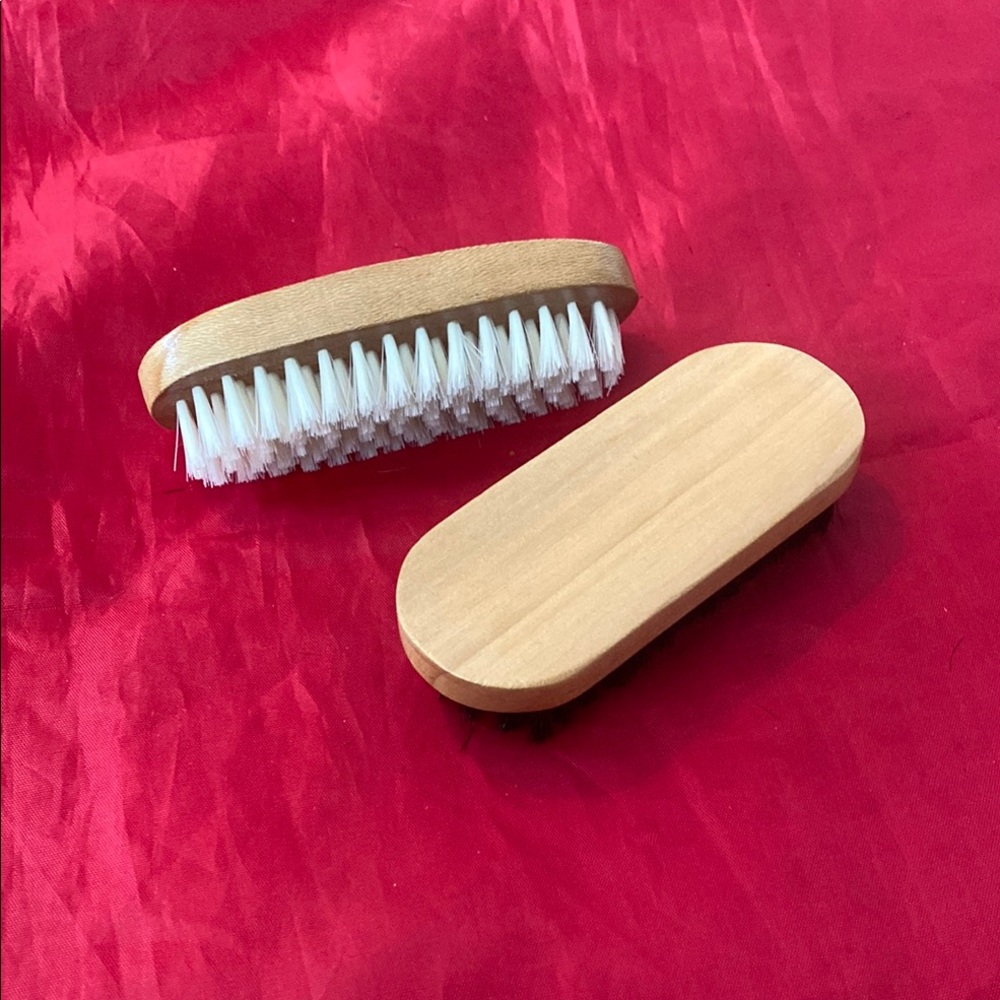 Wooden Shoe shine Brush Set 4.5”
